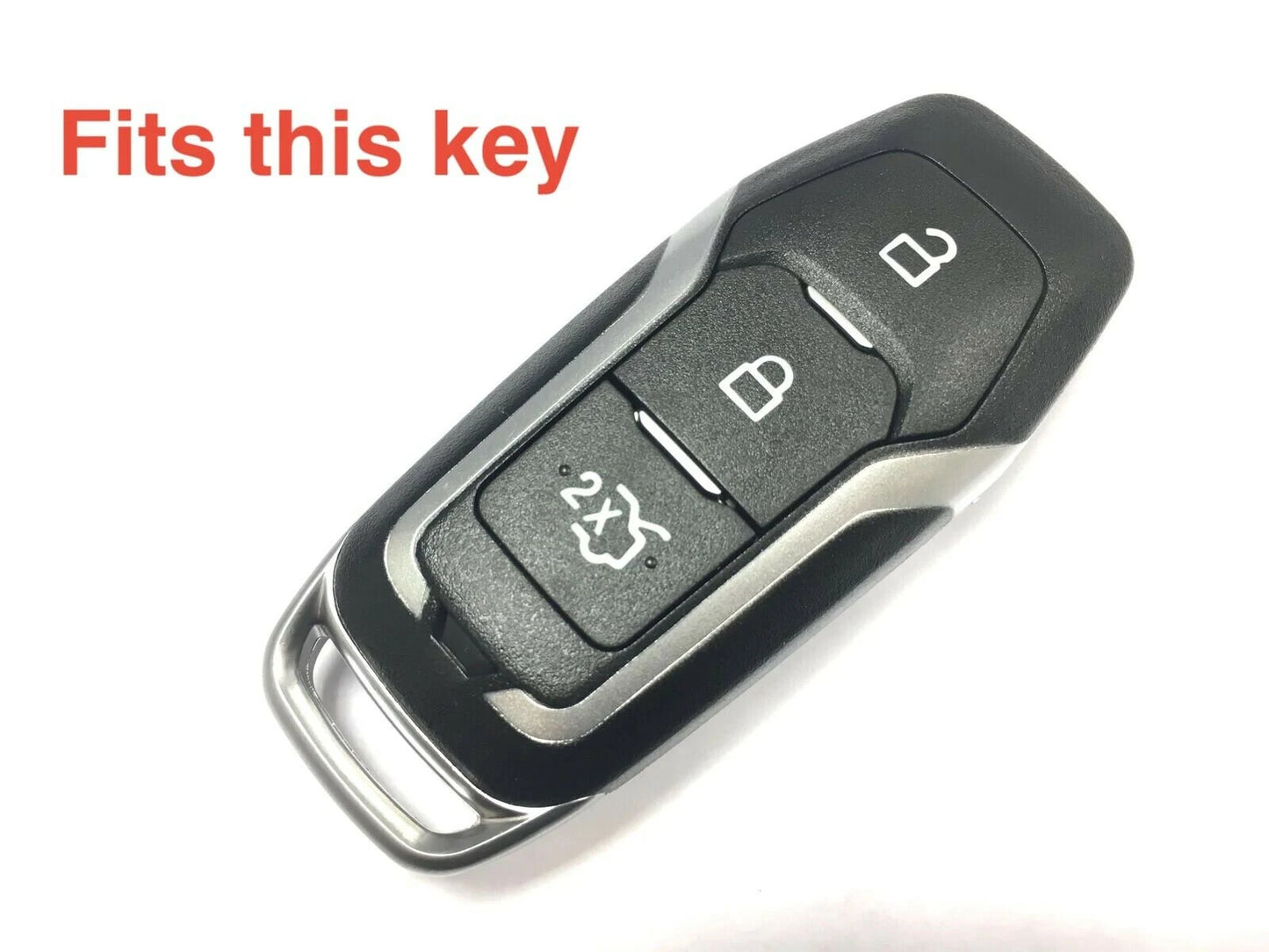 Carbon Fibre BLACK Ford Car Key Case Cover Shell Ford Fiesta Focus Mondeo Galaxy