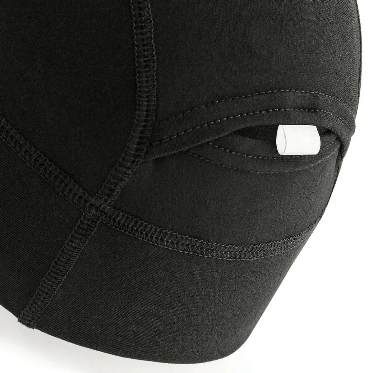 Mens Womens Sports Tech Beanie Softshell Running Cycling Beenie Skull Cap Hat Black