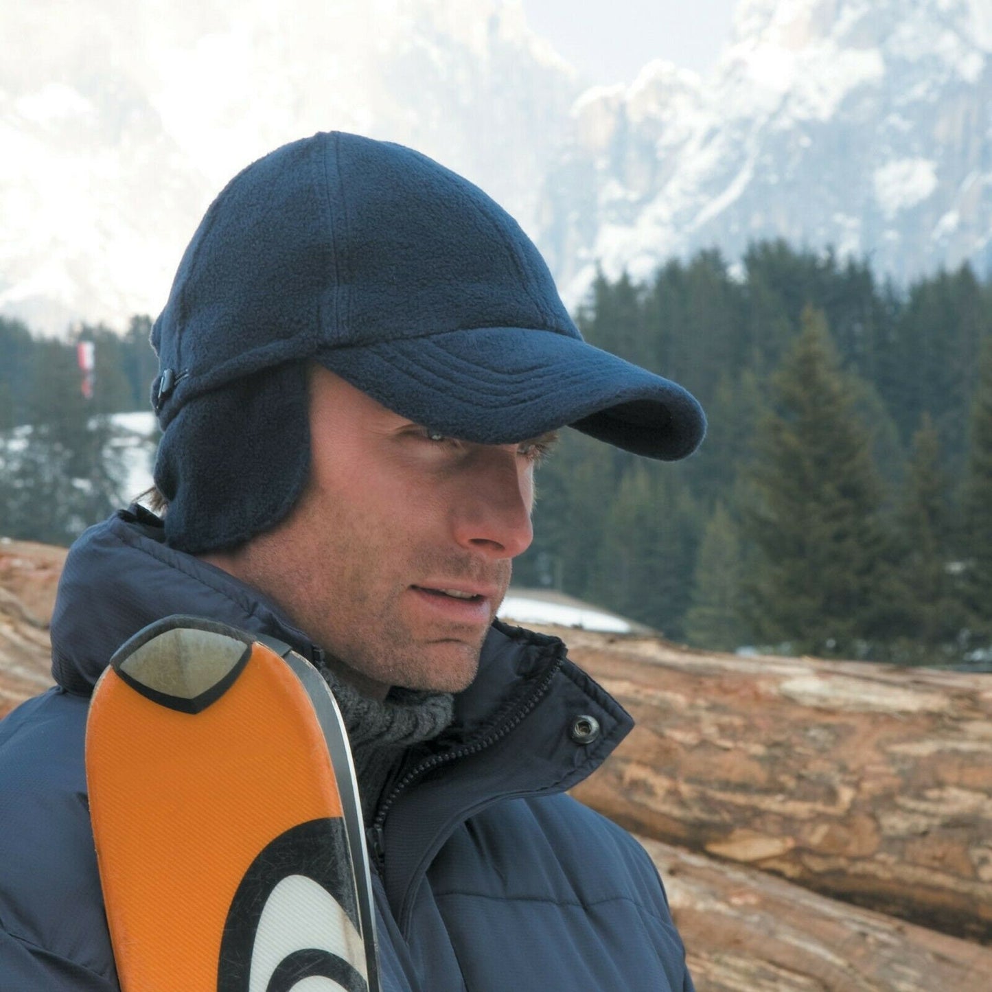 Fleece Mountain Cap Thermal Hiking Winter Hat Insulated Ear Flaps Warmers Warm