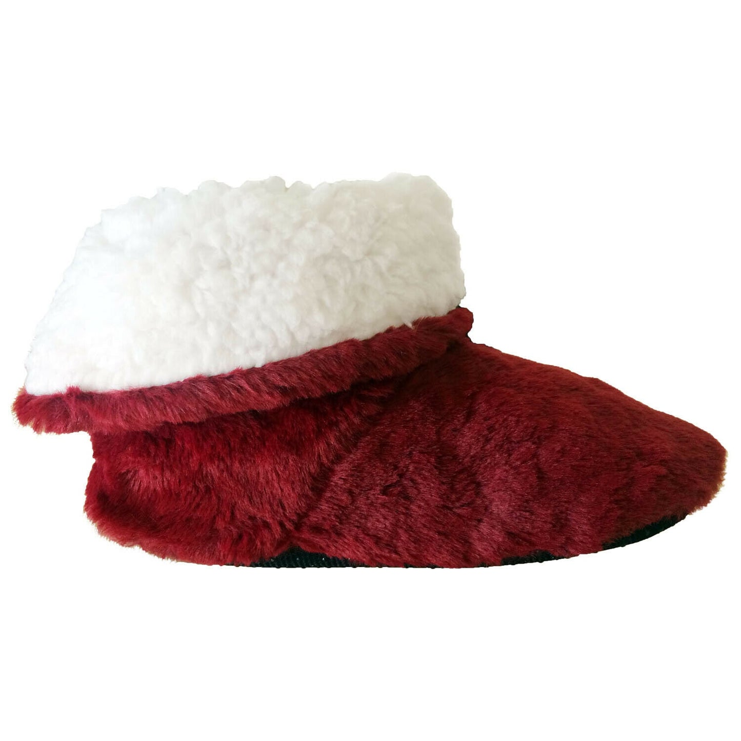 Fluffy Fur Fleece Slipper Boots Warm Cosy Lined House Shoes One Size Fits 4-7 UK