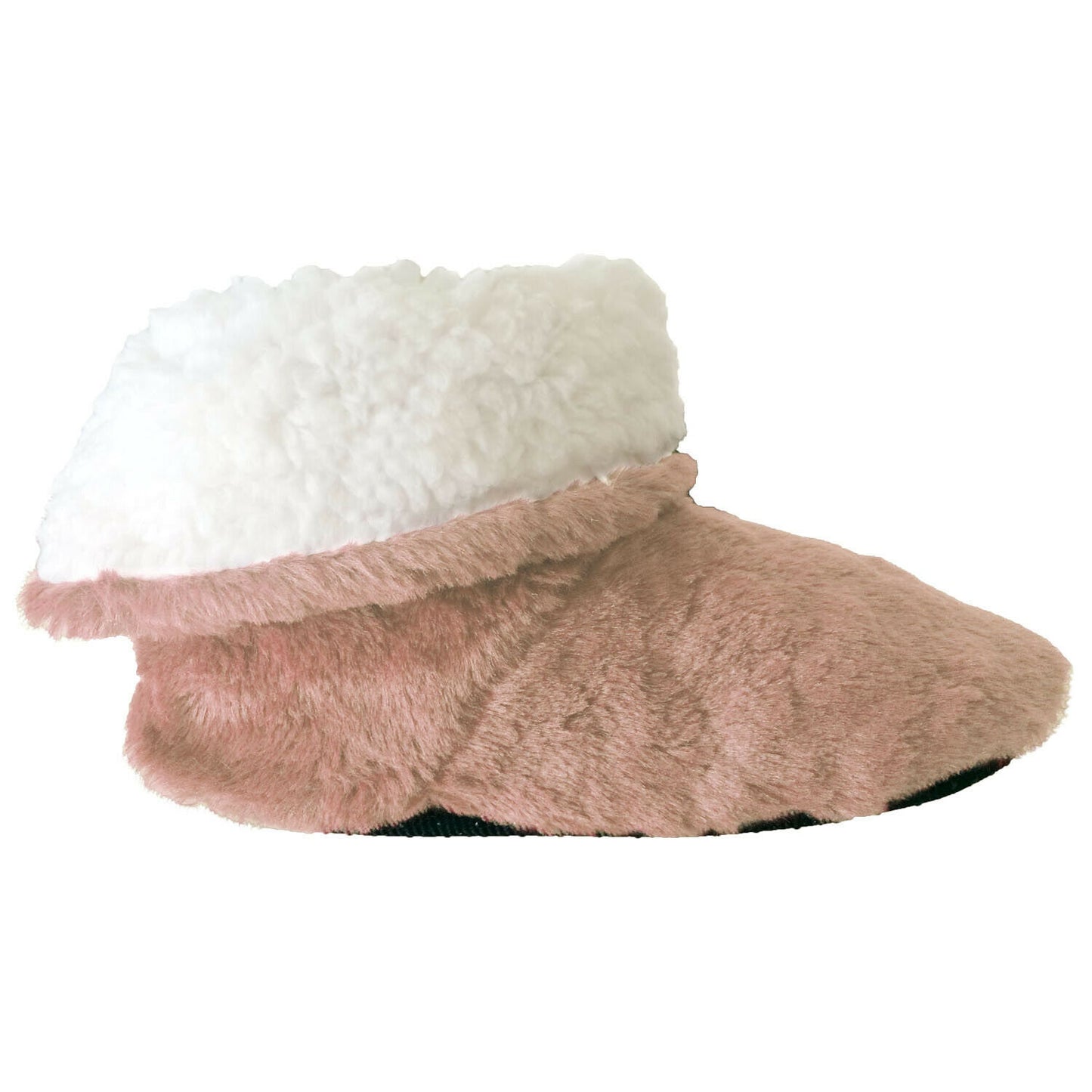 Fluffy Fur Fleece Slipper Boots Warm Cosy Lined House Shoes One Size Fits 4-7 UK