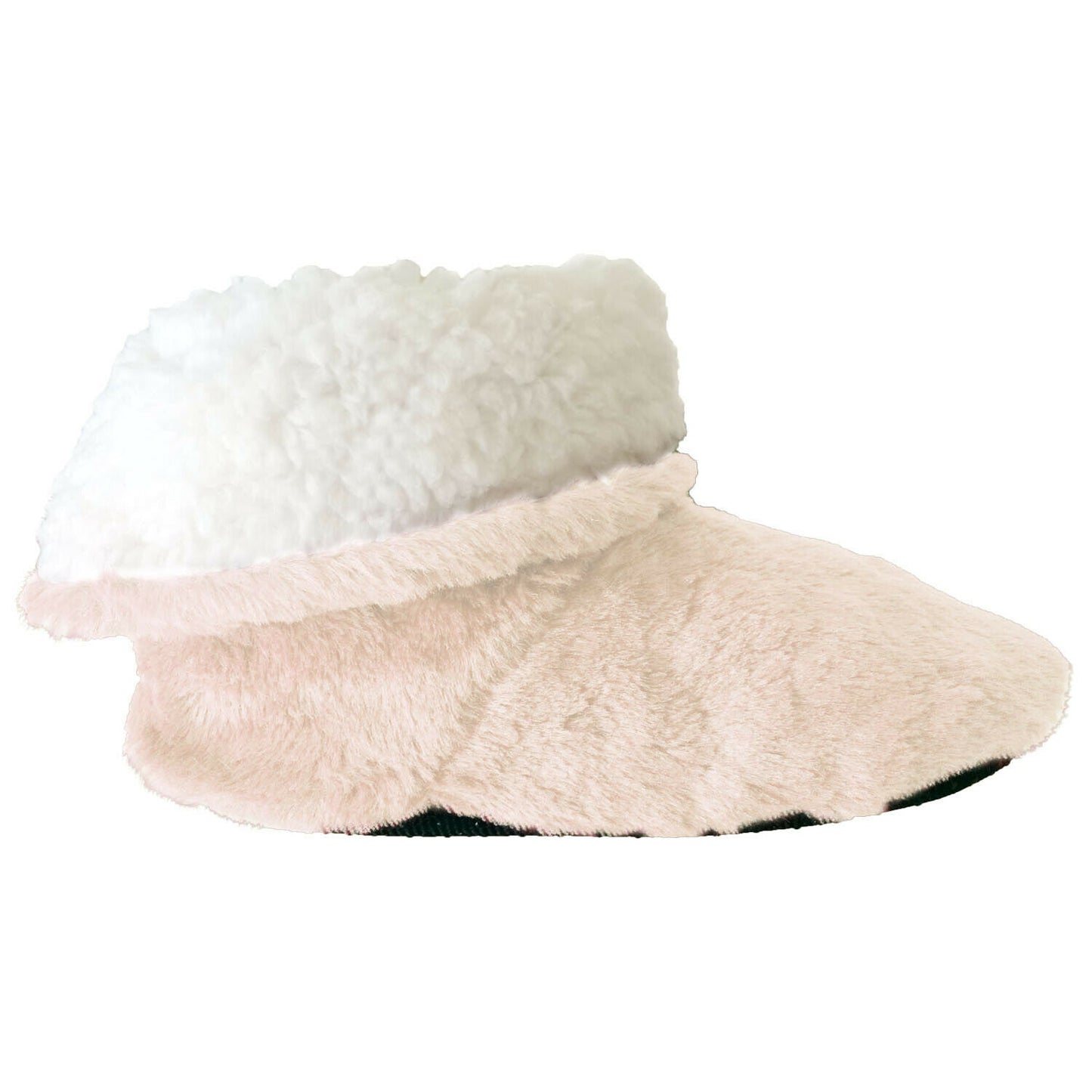 Fluffy Fur Fleece Slipper Boots Warm Cosy Lined House Shoes One Size Fits 4-7 UK