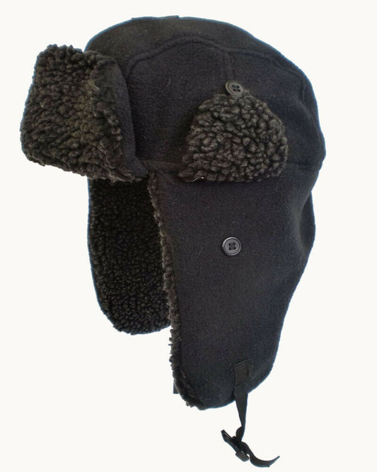Trapper Hat Insulated Rockjock Faux Fur Winter Russian Cossack Ear Flaps & Peak