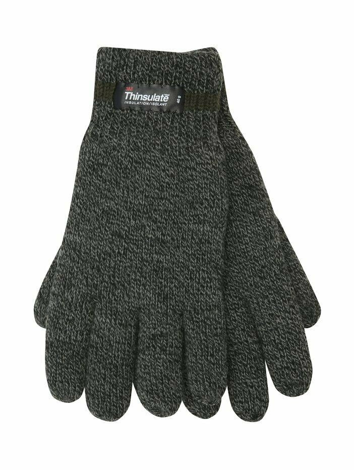 Men's Thermal Lined Winter Gloves Black