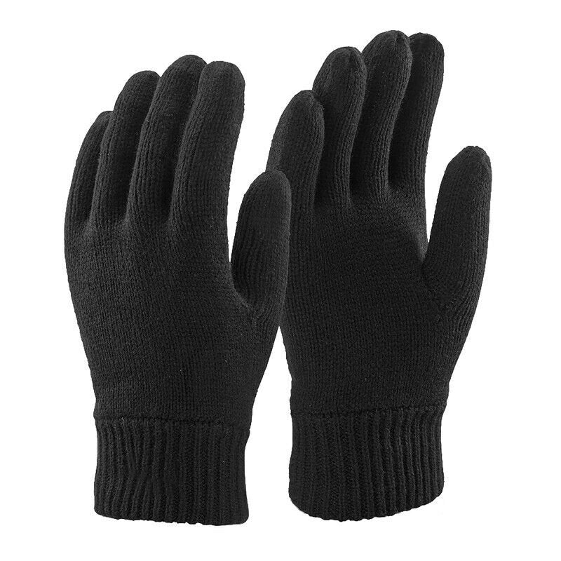 Men's Thermal Lined Winter Gloves Black