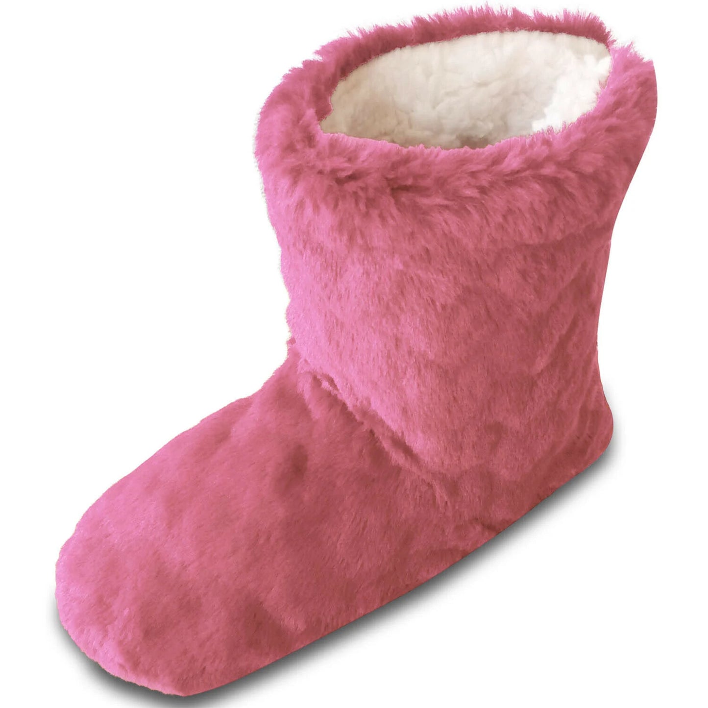 Fluffy Fur Fleece Slipper Boots Warm Cosy Lined House Shoes One Size Fits 4-7 UK