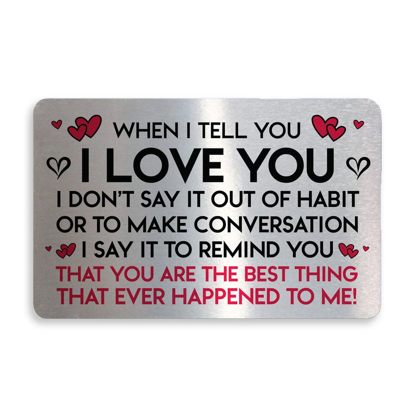 Metal Wallet Card Special Valentine's Day Gift For Husband or Wife Gift Ideas
