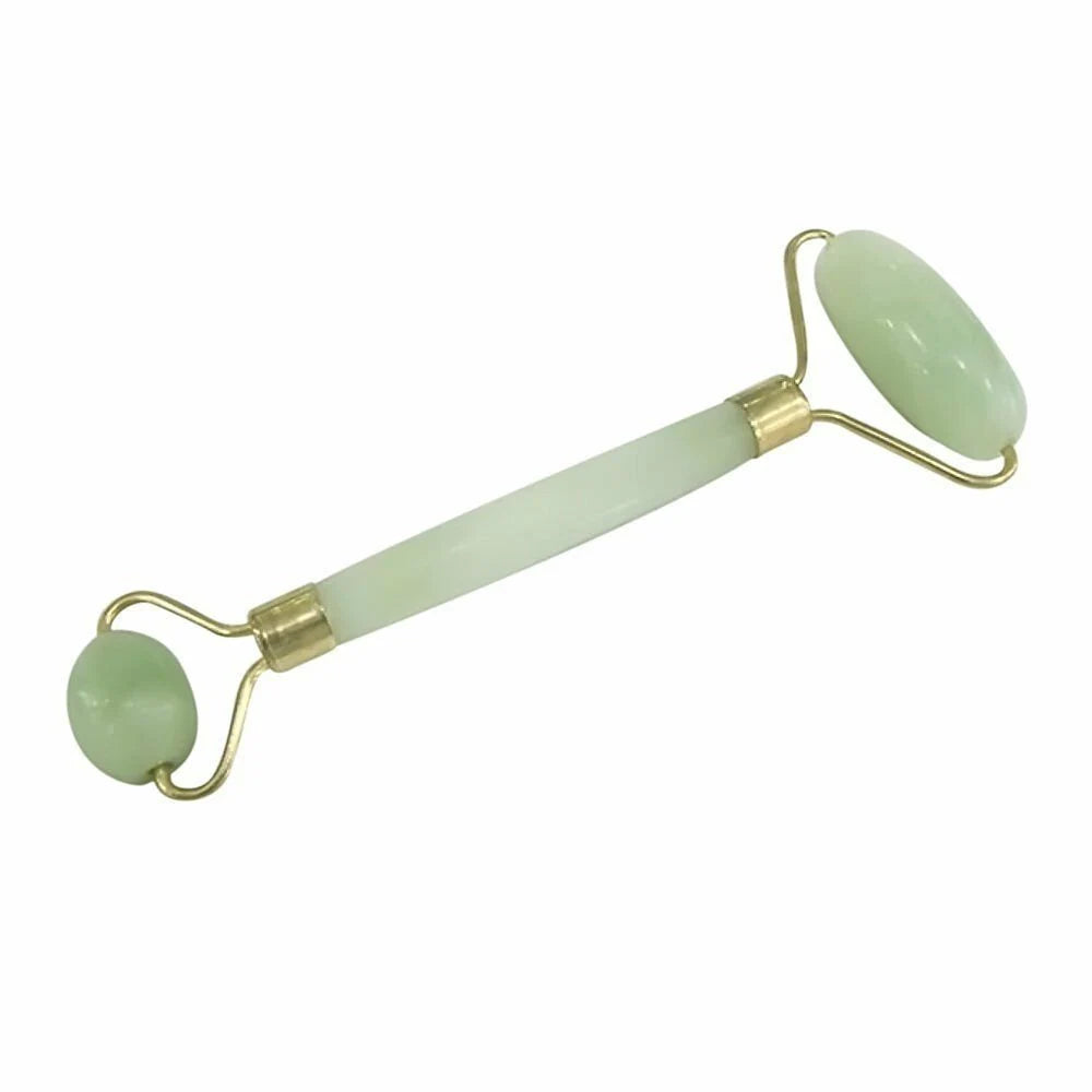 Original Jade Face Roller Massage Beauty Facial Body Massager & Guasha Board TOGETHER