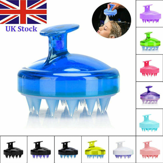 Silicone Hair Scalp Massaging Brush, Shampoo Brush And Shower Cleaner Bath Brush