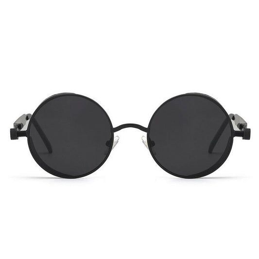 Men's Vintage  Polarized Steampunk Sunglasses Round Sunglasses