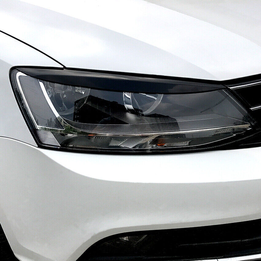 2x Car Headlight Eyelid Eyebrow Cover For VW Jetta MK6 Sagitar NCS 2010-2018