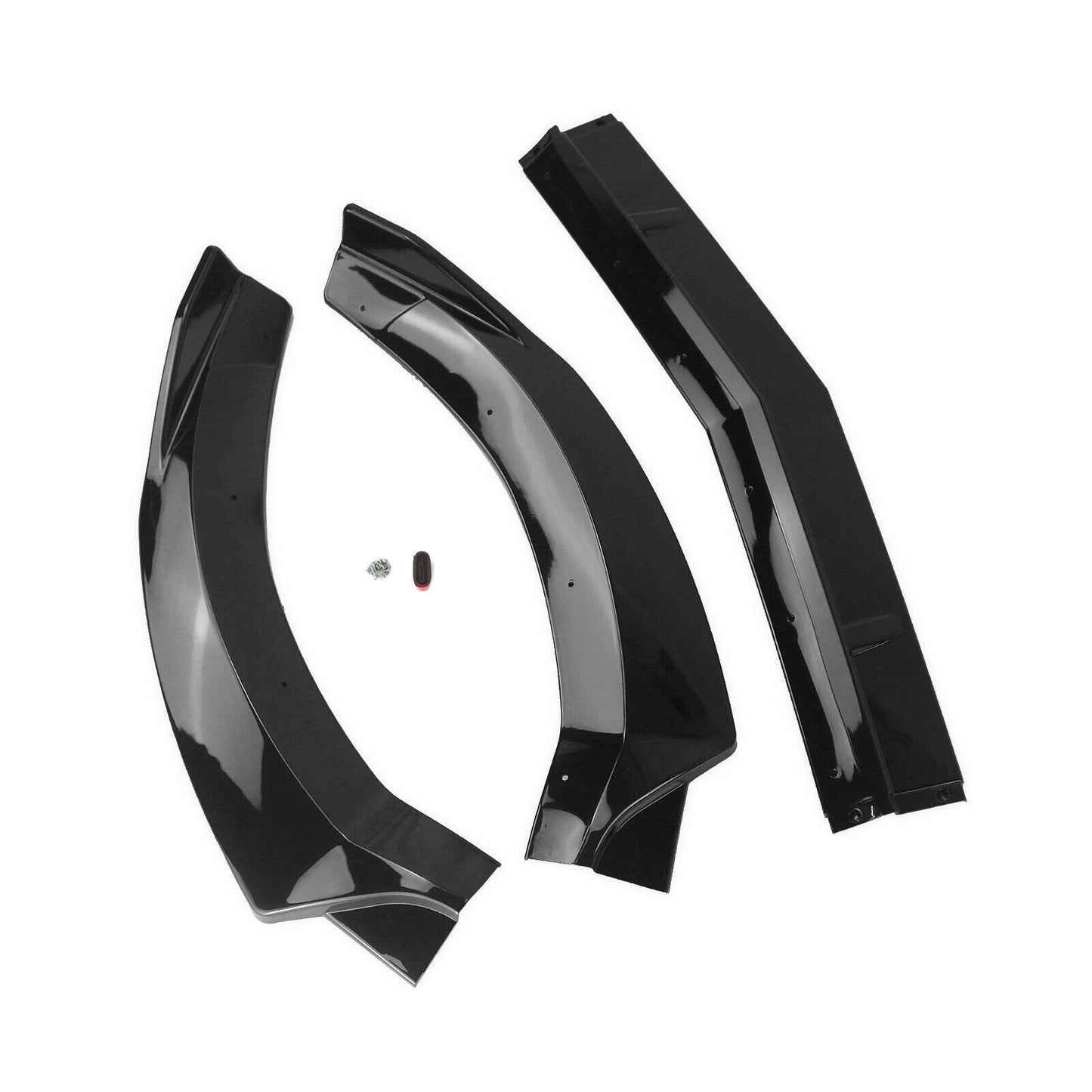 Car Glossy Black Front Bumper Spoiler Lip For Mercedes Benz CLS W218 2015-2018