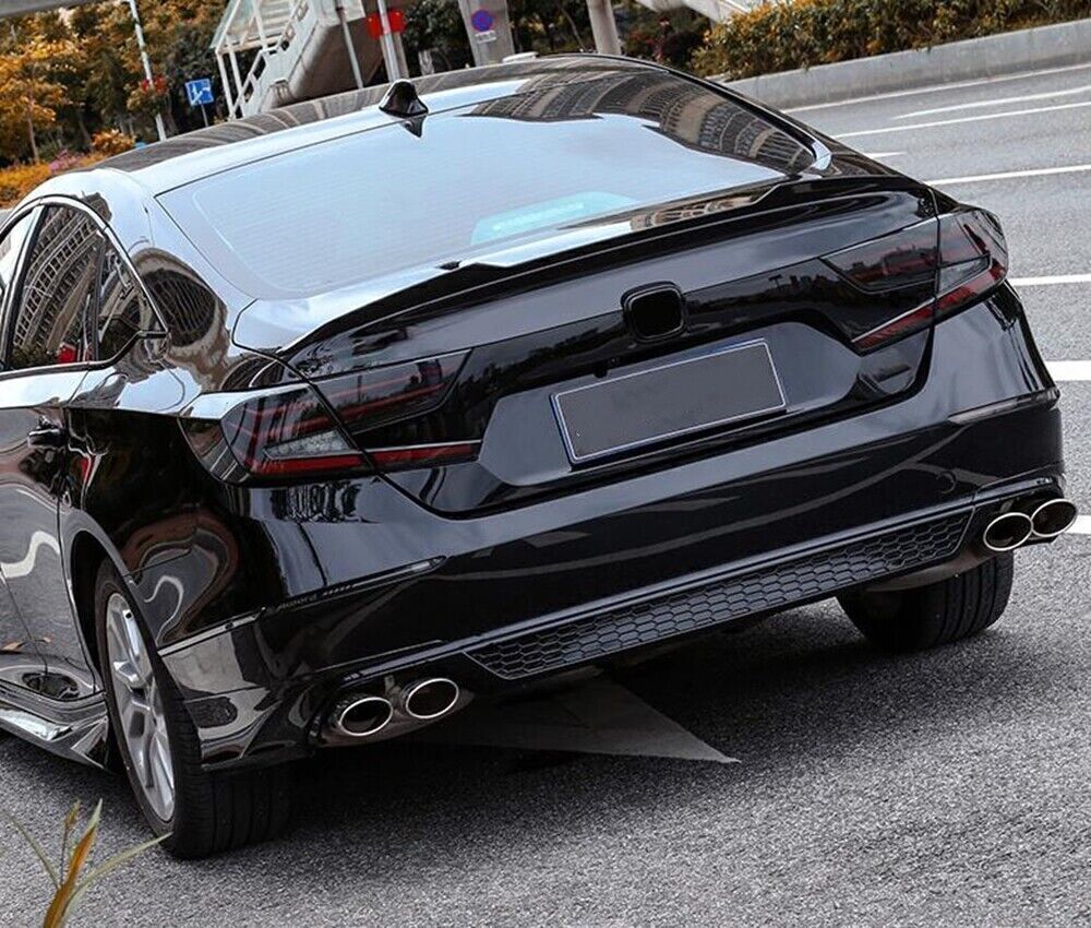 1Set Rear Bumper Diffuser Lip For Honda Accord Sport 2018-2022 2019 YOFER Black