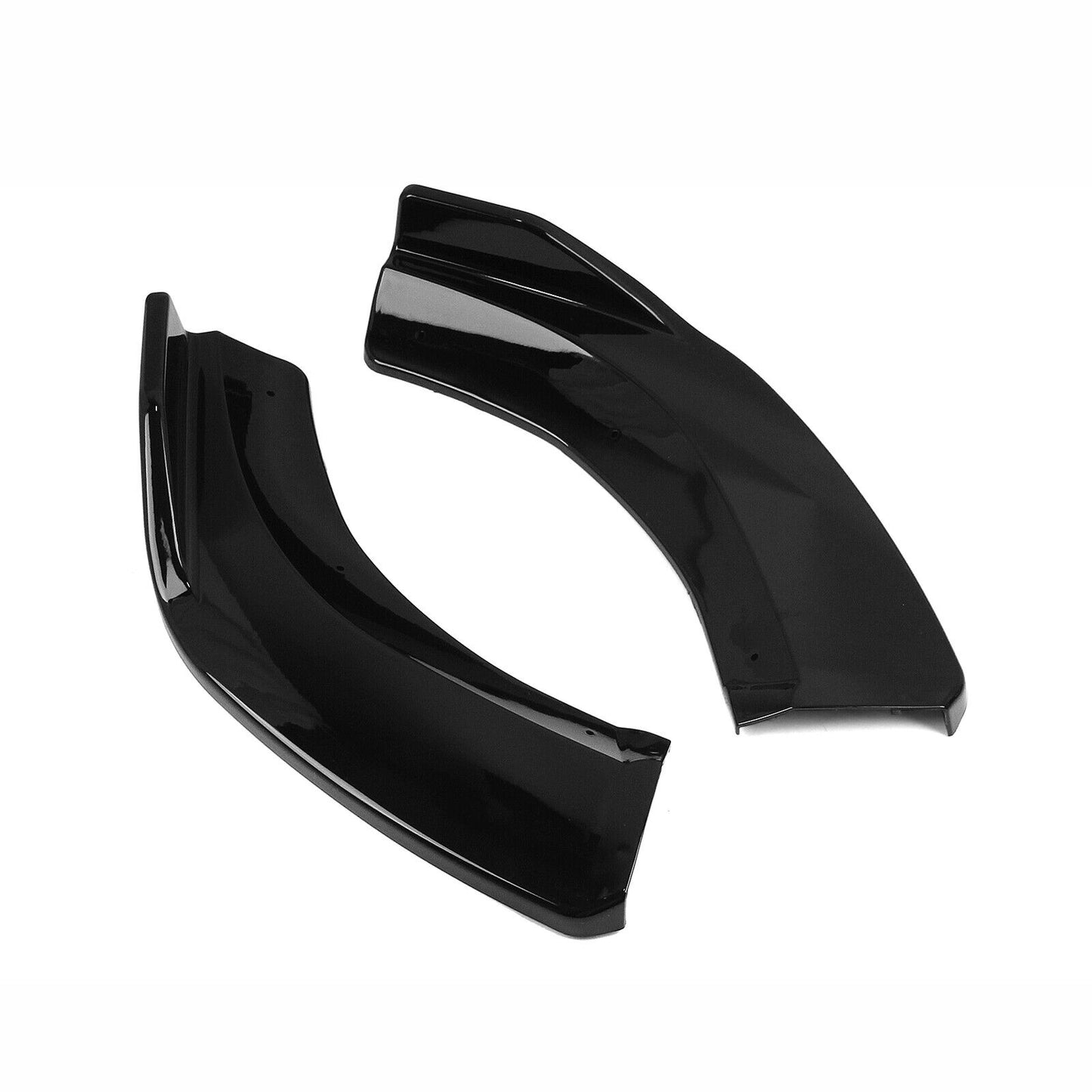 Front Bumper Lip Spoiler For Mercedes-Benz W204 C200 C250 C300 2008-2014 Black