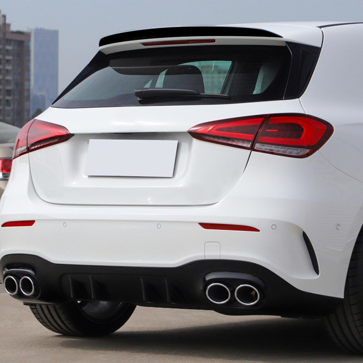 Car Rear Trunk Spoiler Wing For Benz A ClassW177 A180 A250 A45 Hatchback Carbon Fiber