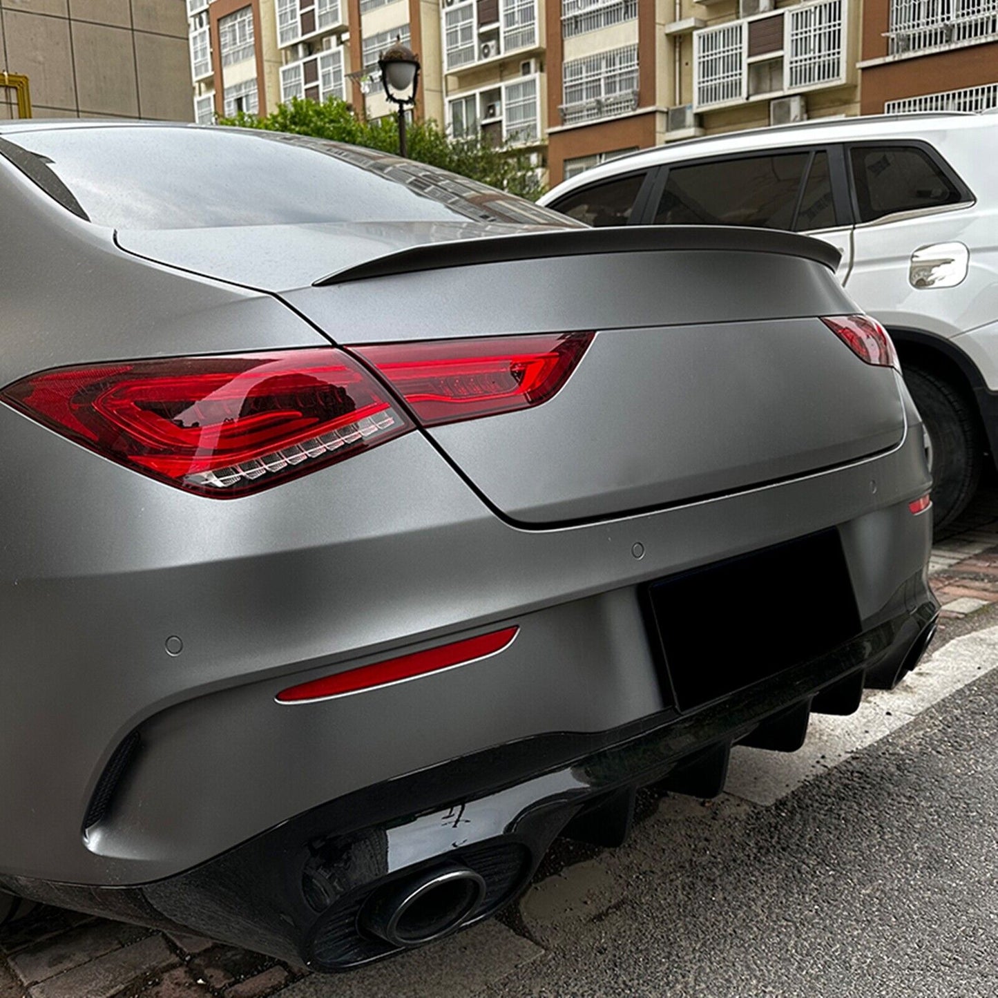Rear Trunk Spoiler Lip Wing For Benz CLA Class C118 AMG 2020 2021-2023 Carbon Fiber