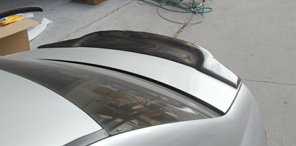 1Pc Black Rear Trunk Spoiler Lip For Benz W204 C200 C180 C63 AMG Coupe 2008-2014