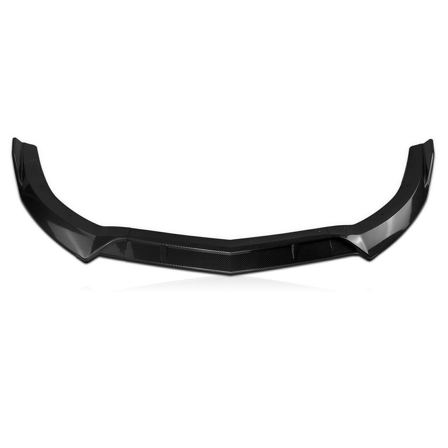 Car Front Bumper Spoiler Lip Kit For M-Benz W218 CLS 2015-2018 Carbon Fiber Look