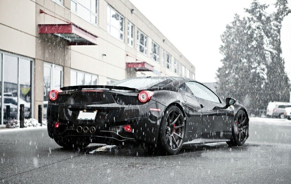 Real Carbon Fiber Rear Trunk Spoiler Wing For Ferrari 458 Italia Coupe All years