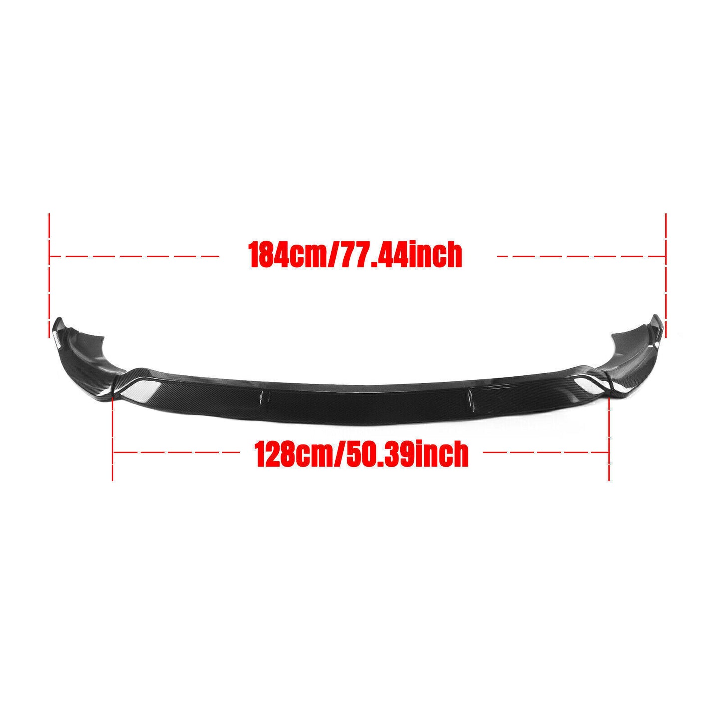 Carbon Fiber Look Front Bumper Spoiler Lip For Benz W213 E-Class Sport 4DR 2021