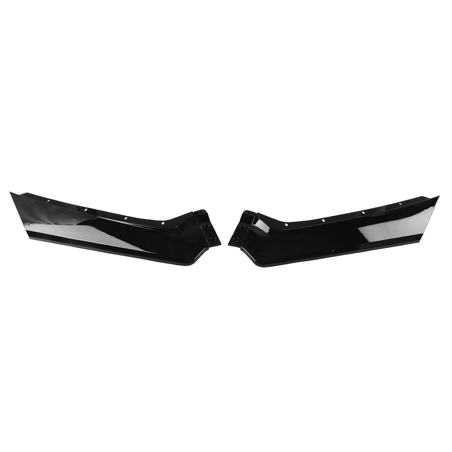 Front Bumper Spoiler Lip Splitter Kit For Corvette C8 All Models 2020-2024 Black