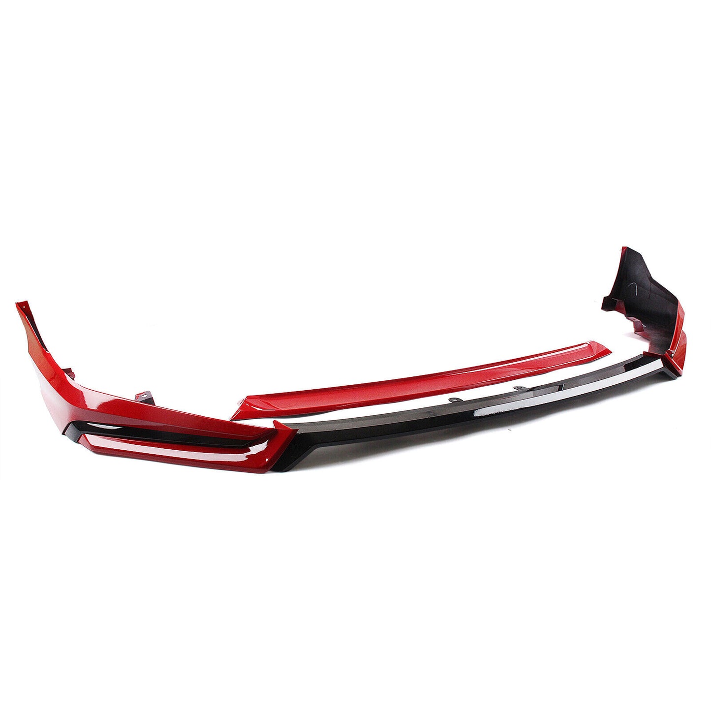 Car Front Bumper Spoiler Lip Side Cover Red For Honda Civic 11th 2022-2024 YOFER