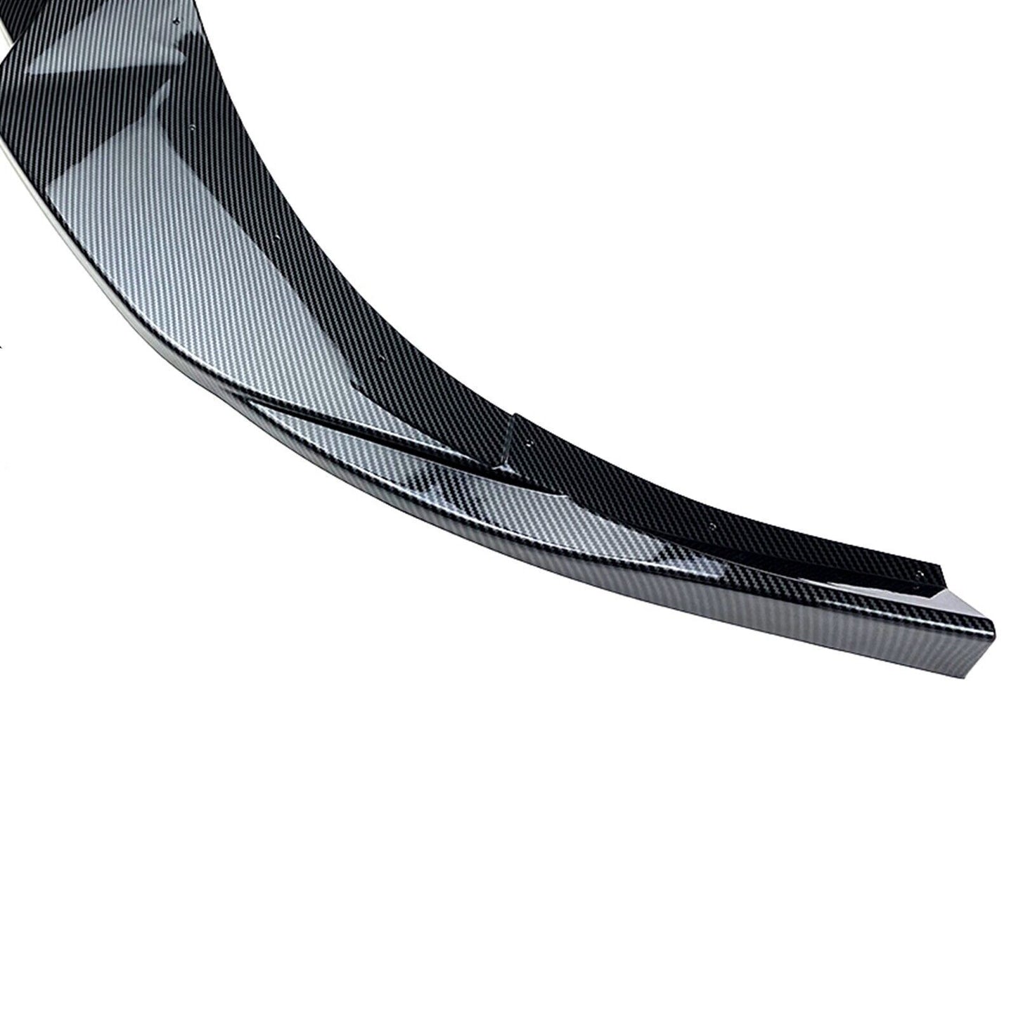 Front Bumper Spoiler Lip Set For Hyundai I30N MK3 2017-19 Hatchback Carbon Look