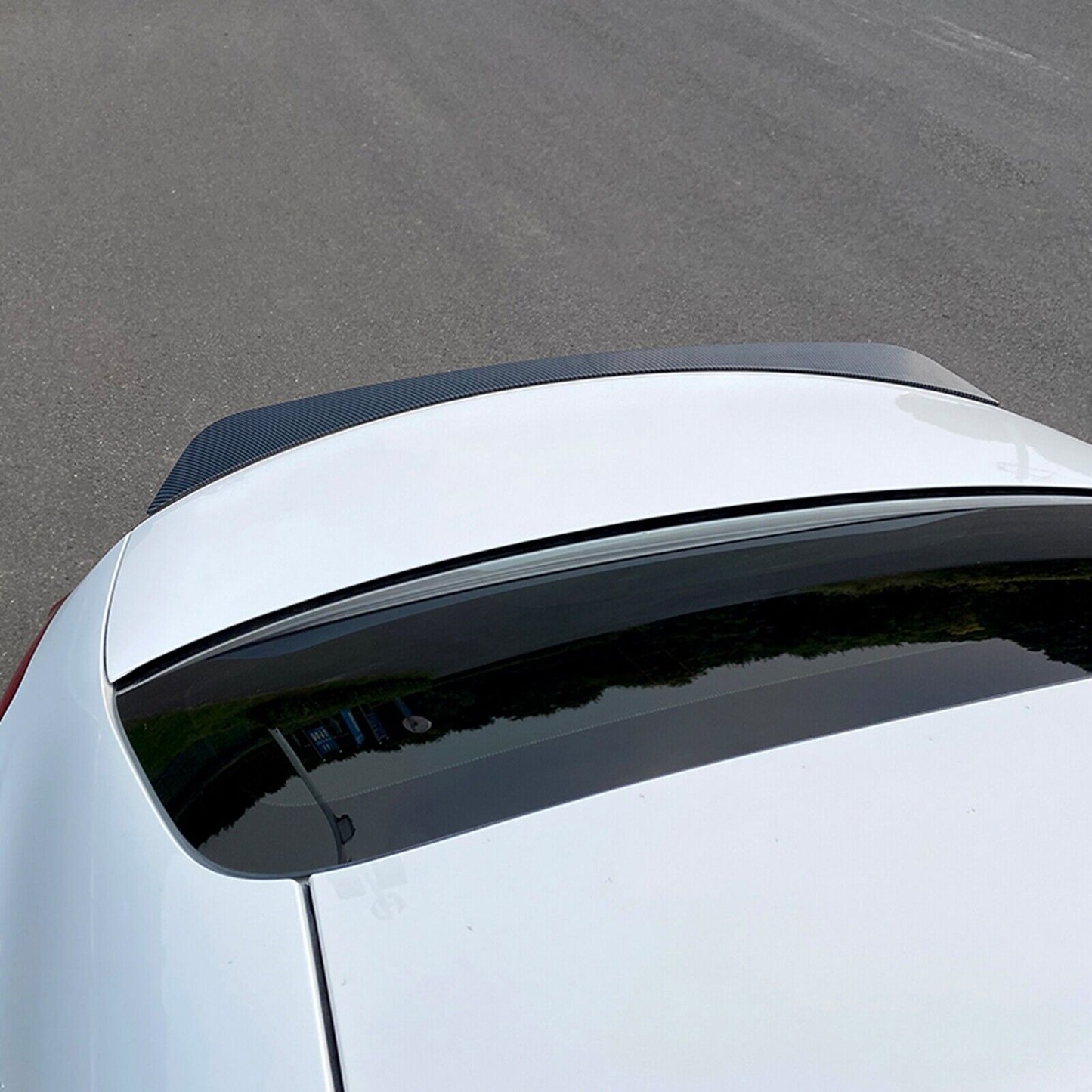 Rear Trunk Spoiler Lip Wing For Benz C-Class W206 C260 C300 2021-2022 Carbon Fiber