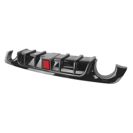 Rear Side Splitter Lip Bumper Diffuser For Infiniti Q50 2018-2021 W/ LED Carbon Fiber