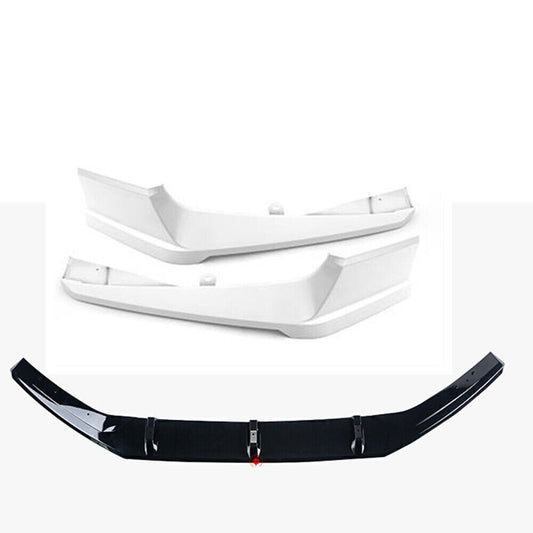 1Set Front Bumper Spoiler Cover Trim +Rear Diffuser Black For Honda Accord 2018+