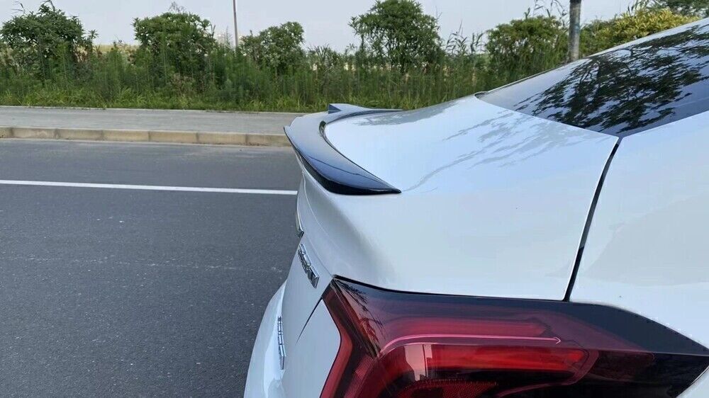 1Pc Car Rear Upper Spoiler Wing Lip Kit Black For Cadillac CT5 2019 2020-2021