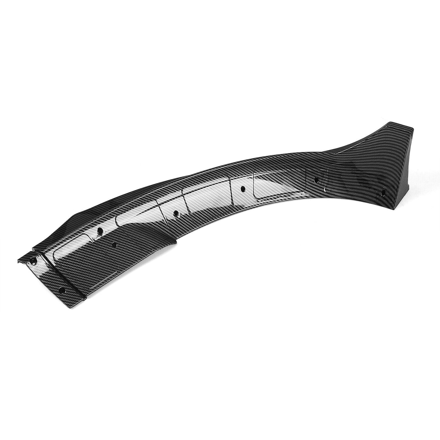 4Pcs Front Bumper Spoiler Lip Kit For Tesla Model Y 2020-2023 Carbon Fiber Look