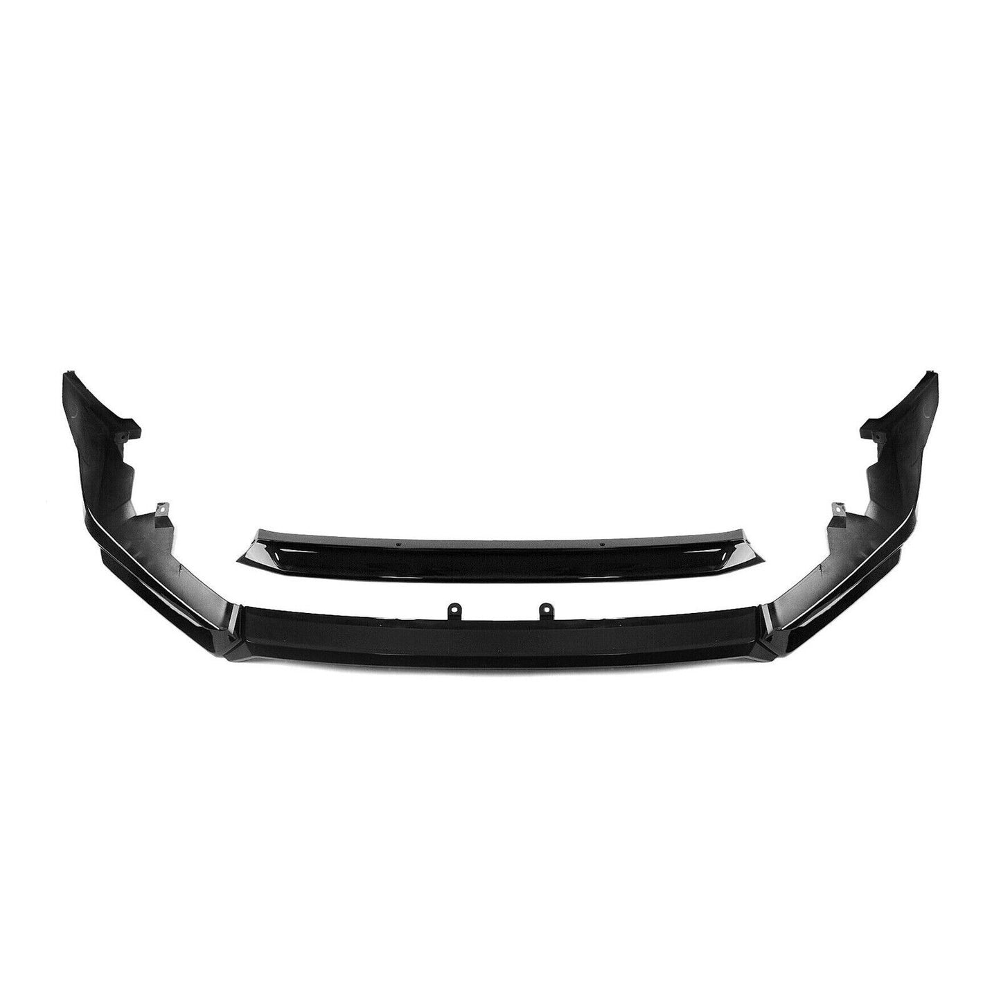 Black Car Front Bumper Spoiler Lip Side Cover For Honda Civic 11th All 2022-2024