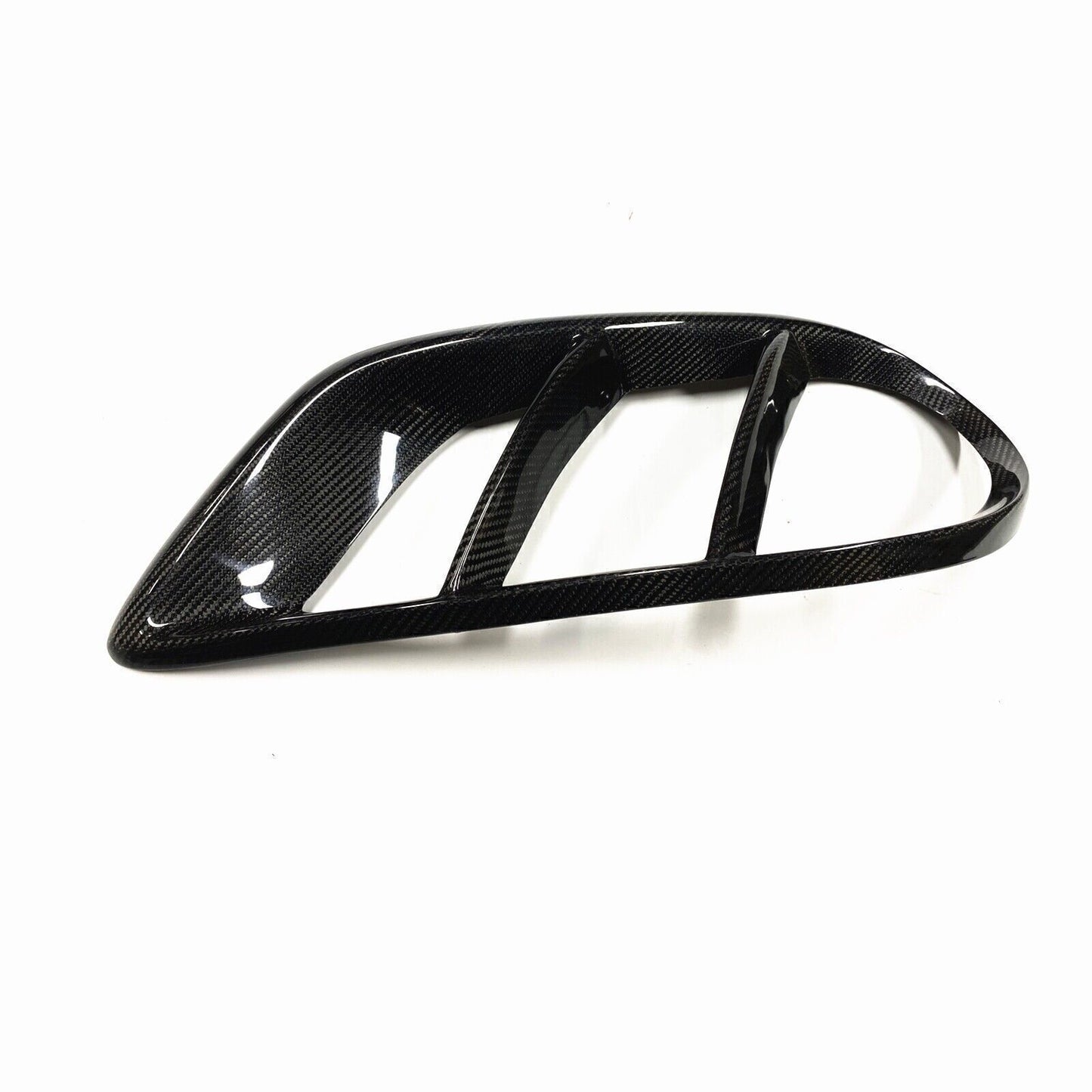 2x Fog Air Vent Cover Trim For Benz W205 C200 C300 C43 2015-2018 Carbon Fiber