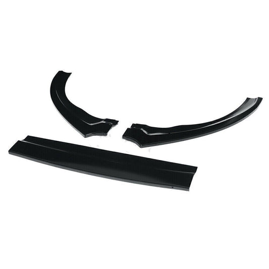 1x Front Bumper Lip Spoiler For Ford Focus RS ST 2015 2016 2017-2018 Gloss Black