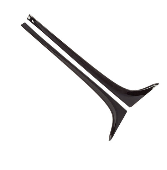 2Pcs Gloss Black Car Rear Window Side Spoiler Trim For VW Golf 7 MK7 2014-2018