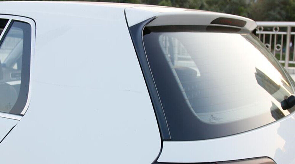2Pcs Gloss Black Car Rear Window Side Spoiler Trim For VW Golf 7 MK7 2014-2018