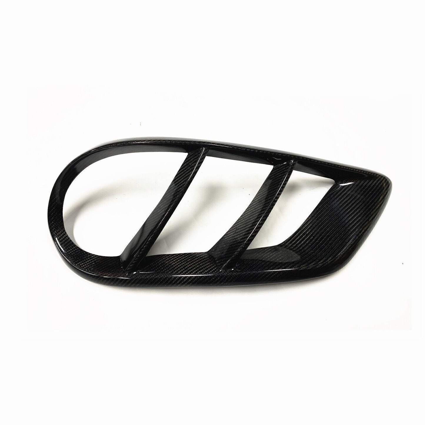 2x Fog Air Vent Cover Trim For Benz W205 C200 C300 C43 2015-2018 Carbon Fiber