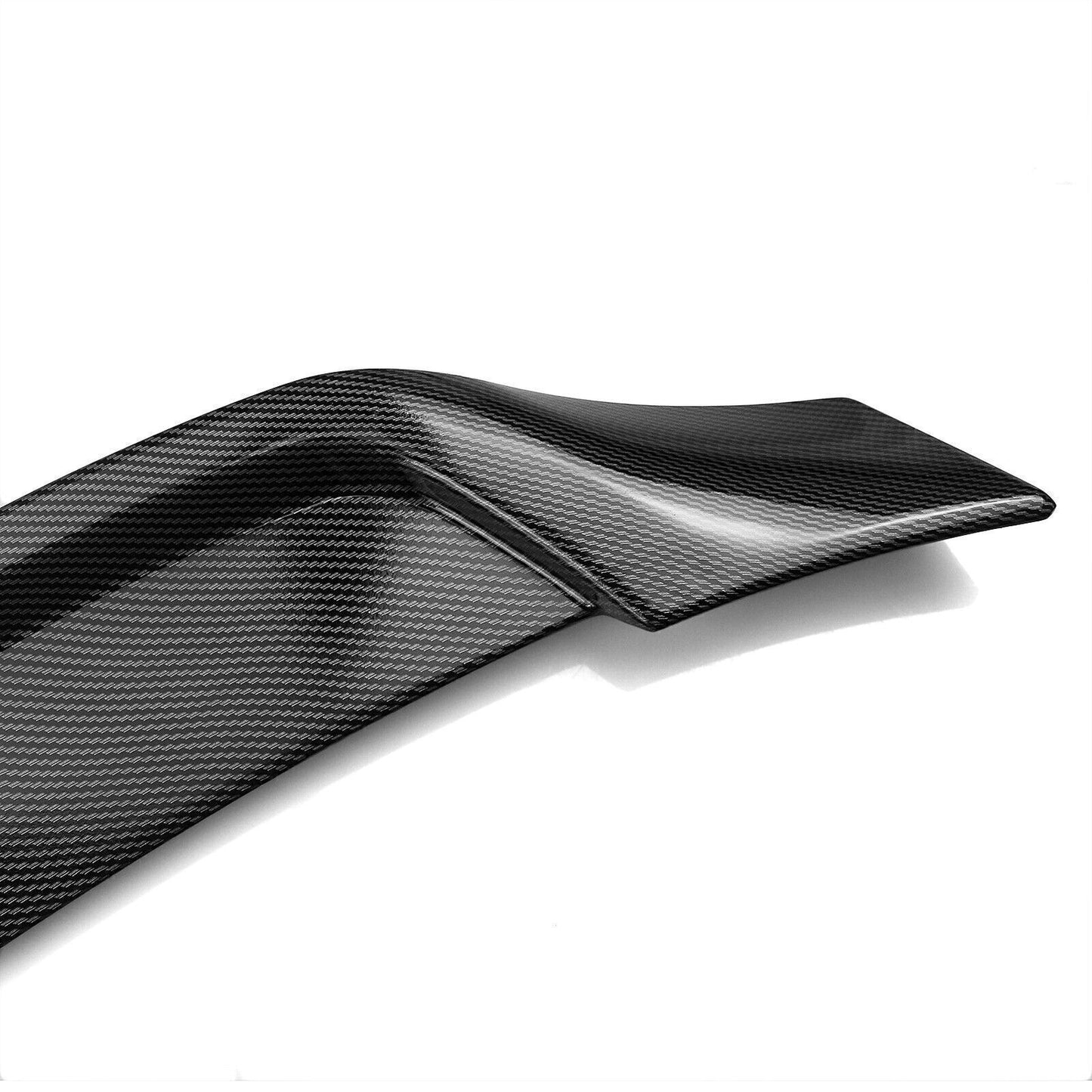 Black Rear Trunk Spoiler Wing Carbon Fiber Look For Audi A3 S3 RS3 2013-2020 ABS