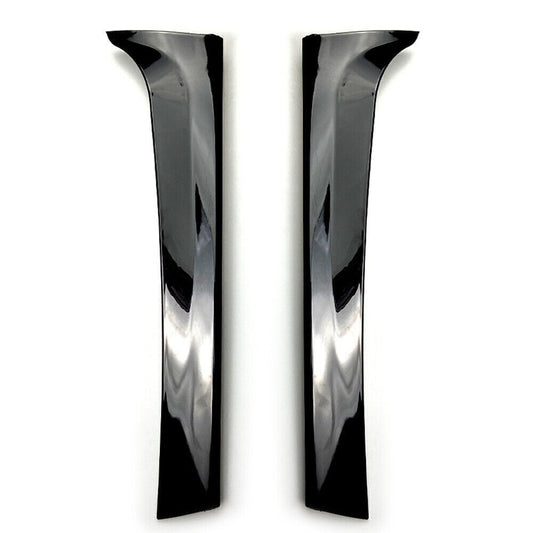 2Pcs Rear Window Side Spoiler Canard Splitter For VW Tiguan MK2 2017-2020 Black