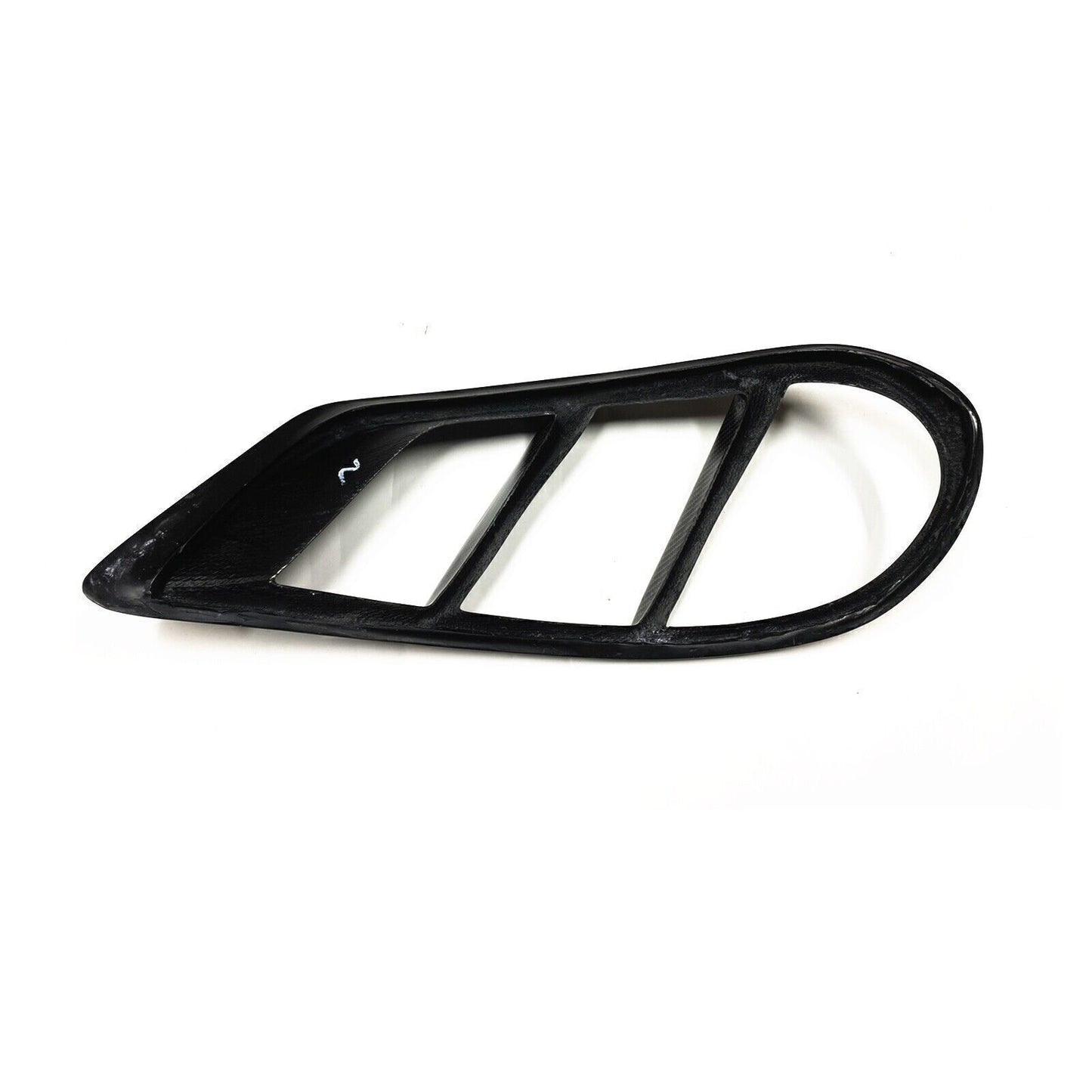 2x Fog Air Vent Cover Trim For Benz W205 C200 C300 C43 2015-2018 Carbon Fiber