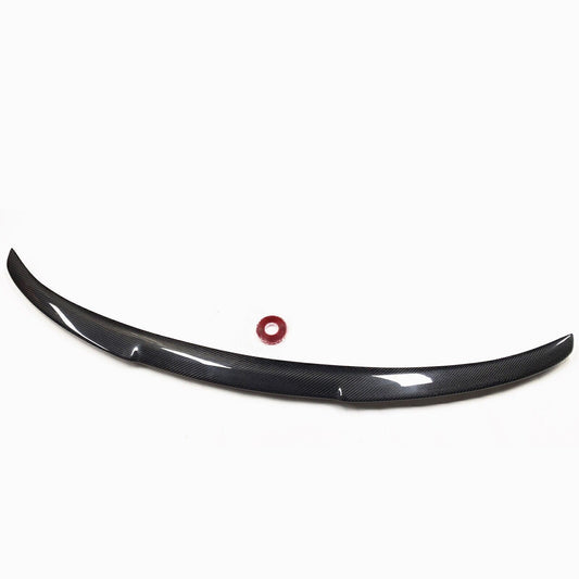 Black Rear Trunk Spoiler Wing Lip For Infiniti Q70 2014-2019 Real Carbon Fiber