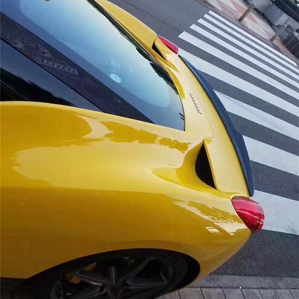 Rear Trunk Spoiler Lip For Ferrari 458 Italia Spider All years Real Carbon Fiber