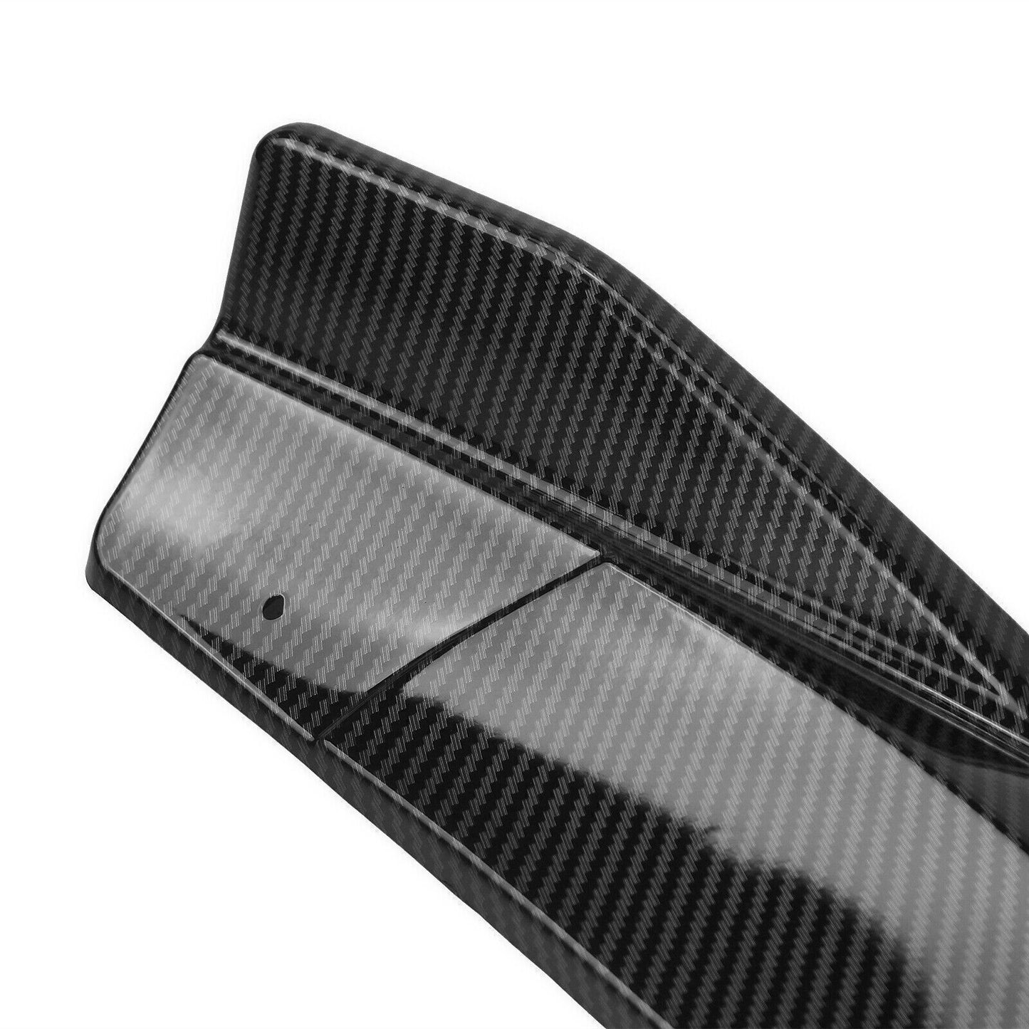 Car Front Bumper Spoiler Lip Kit For M-Benz W218 CLS 2015-2018 Carbon Fiber Look