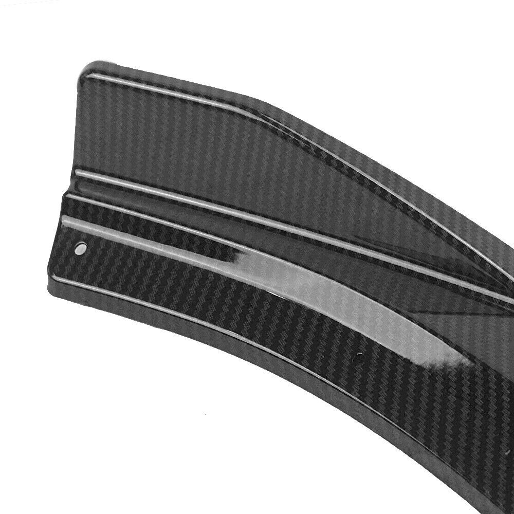 Carbon Look Front Bumper Spoiler Splitter Lip For Mazda 3 Axela Sedan 2014-2018