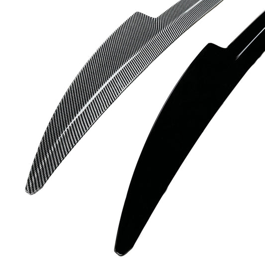 1Pc Rear Trunk Spoiler Lip Wing For Volkswagen ID.3 2019-2022 Carbon Fibre Look
