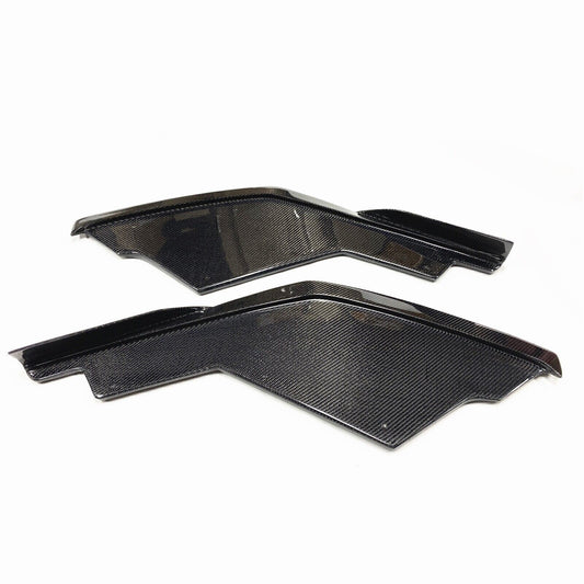 2x Carbon Fiber Front Bumper Side Spoiler Kit For Huracan LP600 LP610 2014-2017