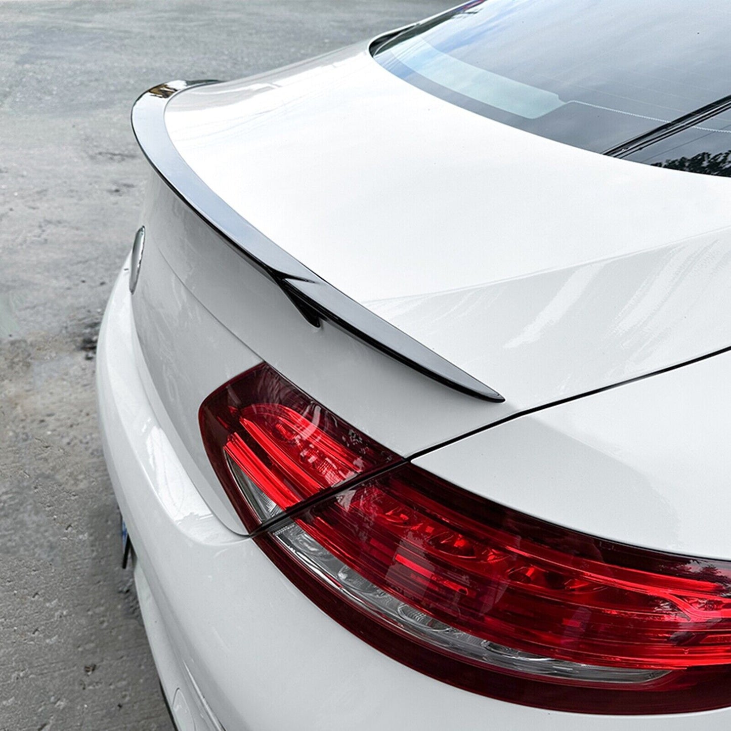 Car Rear Trunk Spoiler Wing For Benz C Class Coupe C205 C200 AMG 2015-2021 Black