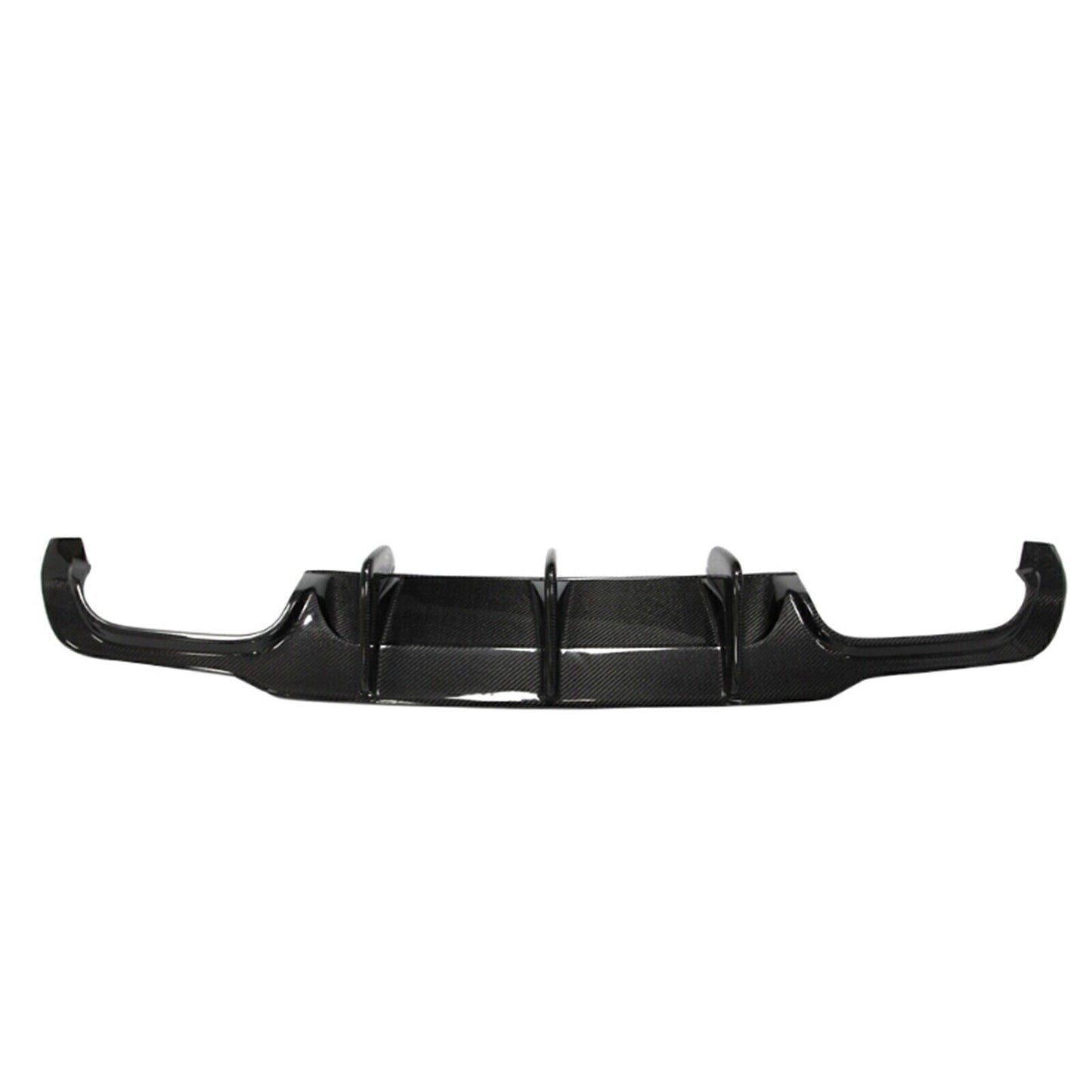 Black Rear Bumper Diffuser For Benz C63 W204 AMG 2012 2013-2014 Carbon Fiber