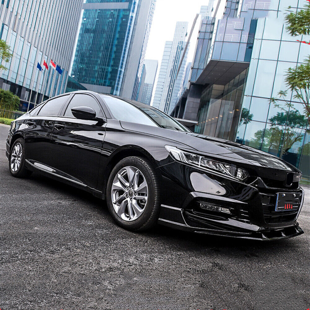 Front Bumper Spoiler Fog Light Side Cover Black For Honda Accord 10th 2018-2020